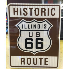 Route 66 ILLINOIS Verkehrsschild USA neu