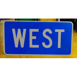 WEST Schild Original USA