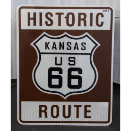 Route 66 KANSAS Verkehrsschild USA neu
