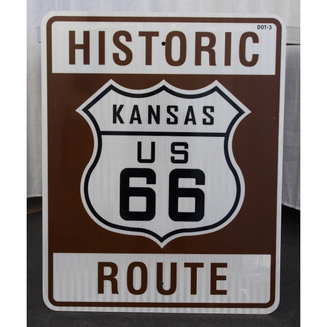 Route 66 KANSAS Verkehrsschild USA neu